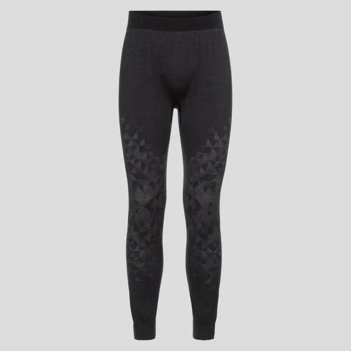 Odlo Base Layers The Kinship Performance Wool Warm Base Layer Bottoms Black Melange 8211 Women
