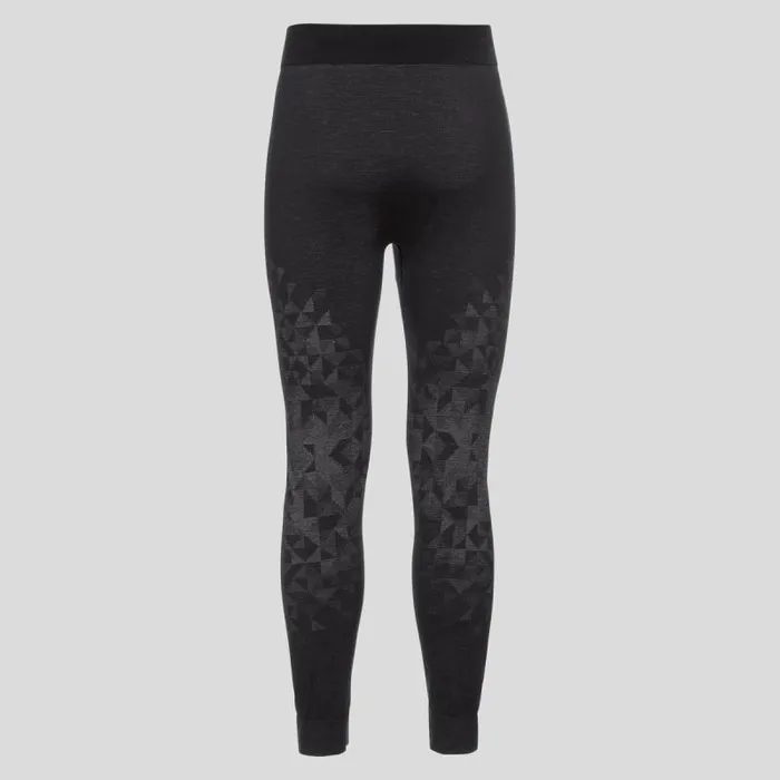 Odlo Base Layers The Kinship Performance Wool Warm Base Layer Bottoms Black Melange 8211 Women