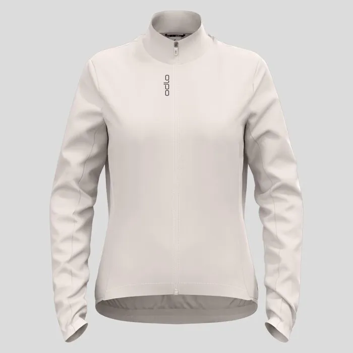 Odlo Jackets and Vests The Essentials Long Sleeve Cycling Jacket Silver Cloud 8211 Women