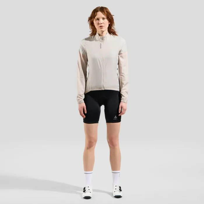 Odlo Jackets and Vests The Essentials Long Sleeve Cycling Jacket Silver Cloud 8211 Women