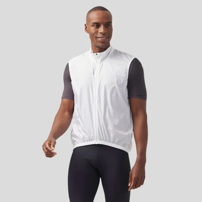Odlo Jackets and Vests The Essentials Windproof Cycling Vest White 8211 Men