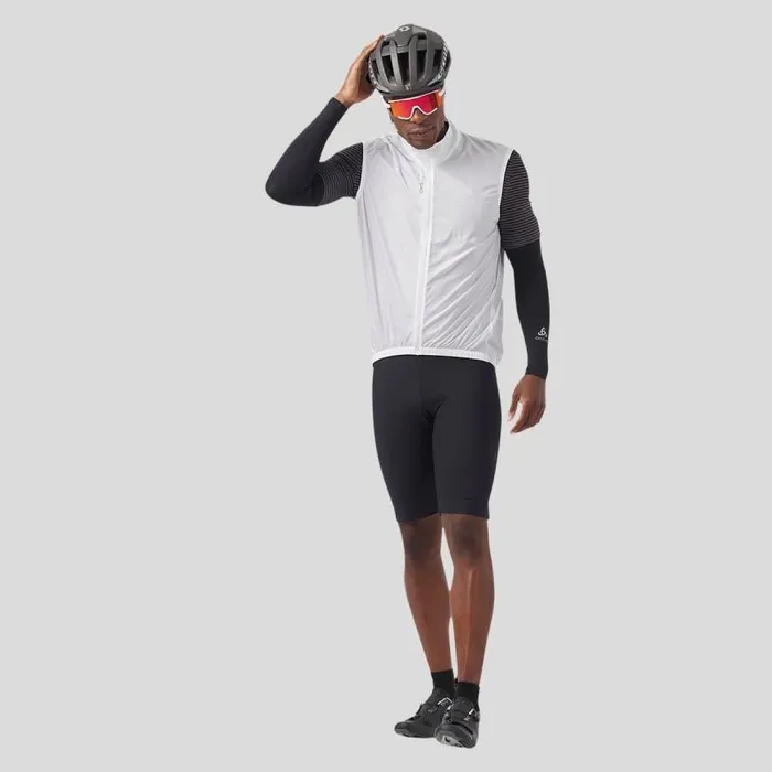 Odlo Jackets and Vests The Essentials Windproof Cycling Vest White 8211 Men