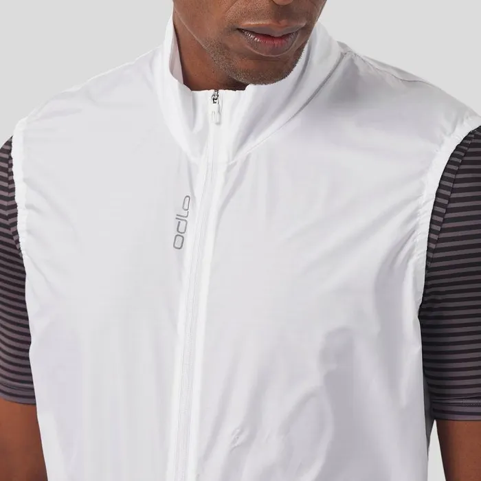 Odlo Jackets and Vests The Essentials Windproof Cycling Vest White 8211 Men