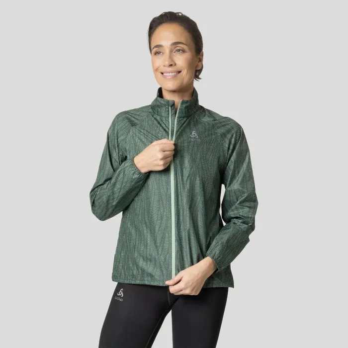 Odlo Jackets and Vests The Zeroweight Print Running Jacket Loden Frost 8211 Women Odlo Jackets and Vests The Zeroweight Print Running Jacket Loden Frost 8211 Women