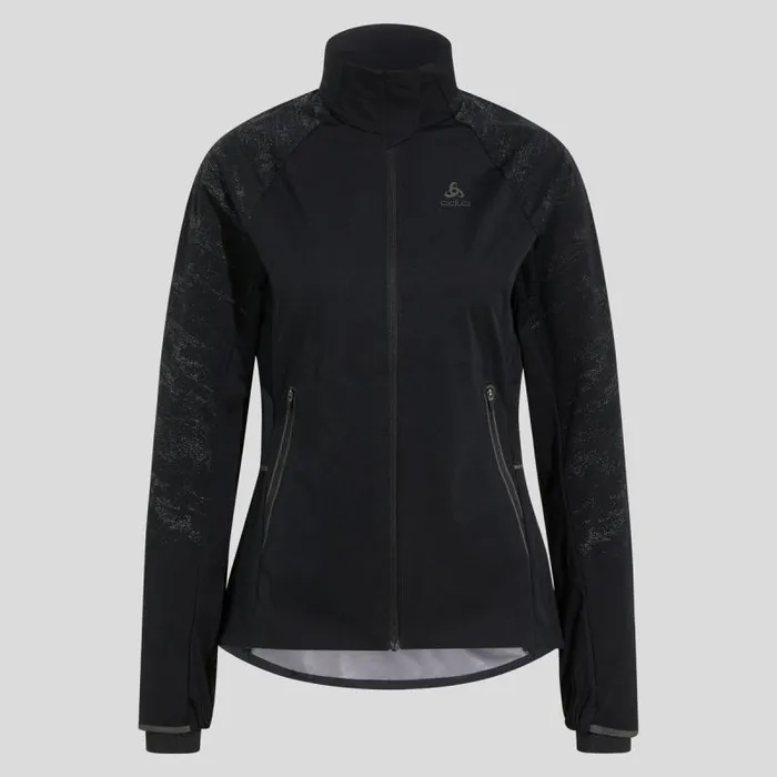 Odlo Jackets and Vests The Zeroweight Pro Warm Reflective Running Jacket Black 8211 Women