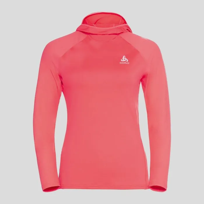 Odlo Mid Layers and Longsleeves The Zeroweight Ceramiwarm Hoody Siesta 8211 Women