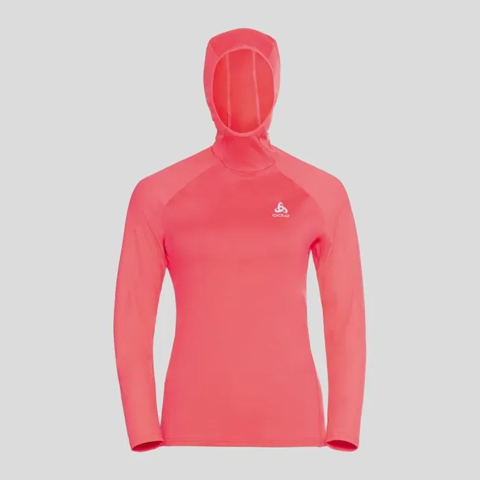Odlo Mid Layers and Longsleeves The Zeroweight Ceramiwarm Hoody Siesta 8211 Women