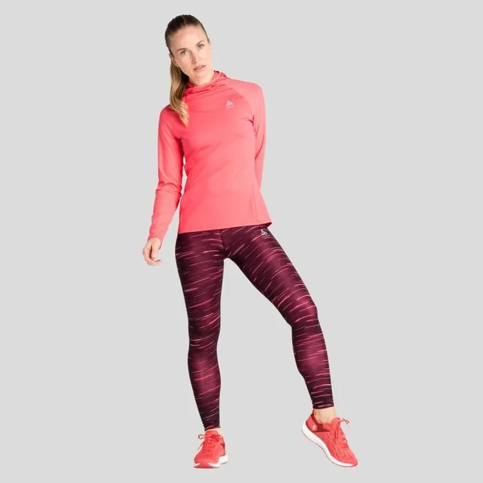 Odlo Mid Layers and Longsleeves The Zeroweight Ceramiwarm Hoody Siesta 8211 Women