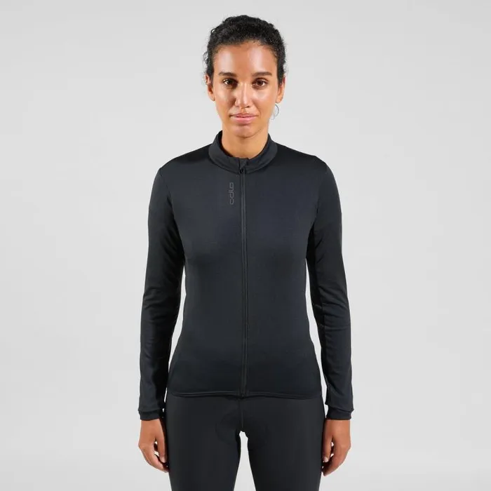 Odlo Mid Layers and Longsleeves The Zeroweight Ceramiwarm Mid Layer Jersey Black 8211 Women Odlo Mid Layers and Longsleeves The Zeroweight Ceramiwarm Mid Layer Jersey Black 8211 Women