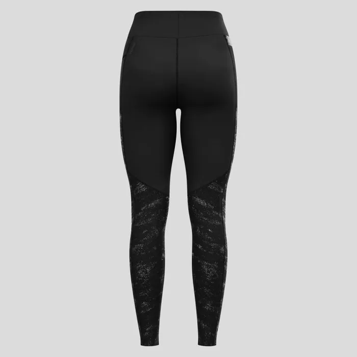Odlo Pants and Tights The Zeroweight Warm Reflective Running Tights 20 Black 8211 Women