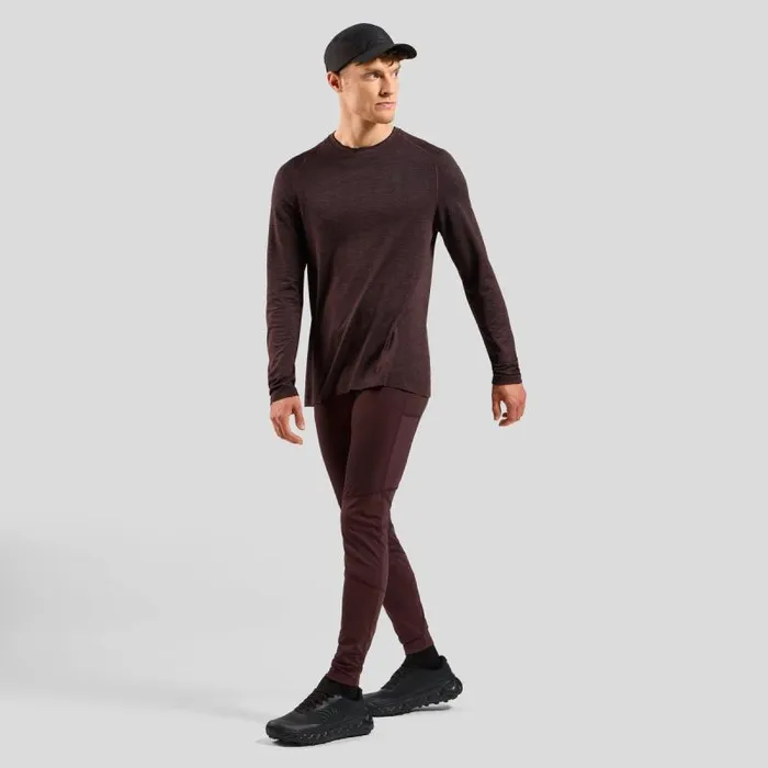 Odlo Pants and Tights The Zeroweight Warm Running Tights 20 Fudge 8211 Men