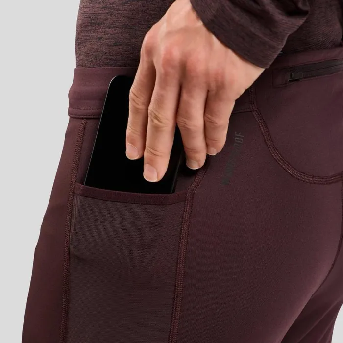Odlo Pants and Tights The Zeroweight Warm Running Tights 20 Fudge 8211 Men