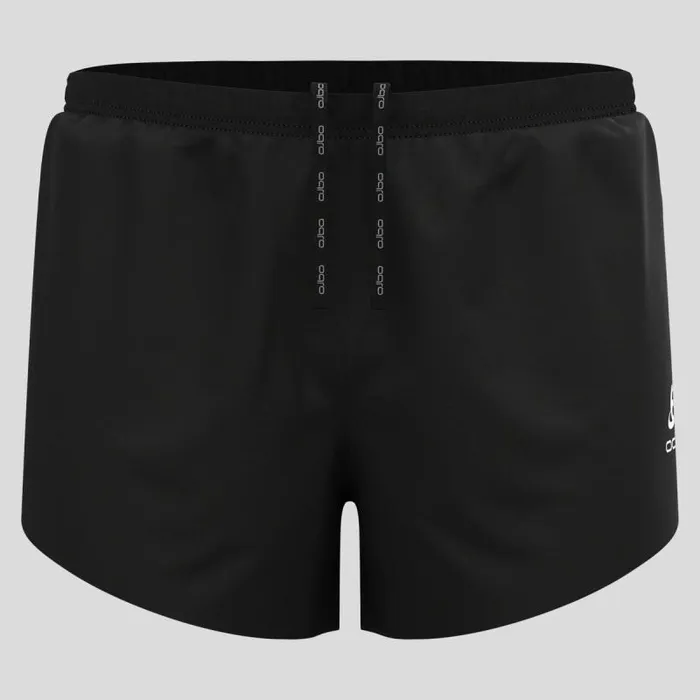 Odlo Shorts The Zeroweight 3 Inch Split Running Shorts Black 8211 Men