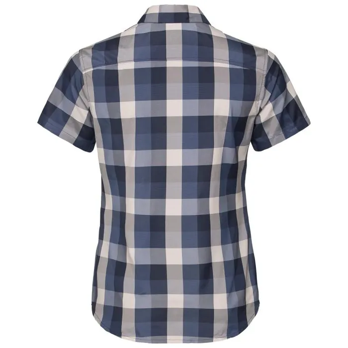 Odlo Tshirts and Polos Blouse Mythen Diving Navy 8211 Crystal Gray 8211 Blue Indigo 8211 Check 8211 Women