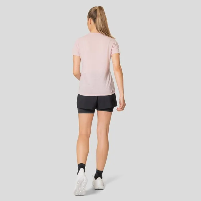 Odlo Tshirts and Polos The Active 365 Linencool TShirt Pale Mauve Melange 8211 Women