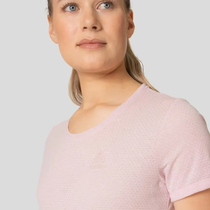 Odlo Tshirts and Polos The Active 365 Linencool TShirt Pale Mauve Melange 8211 Women