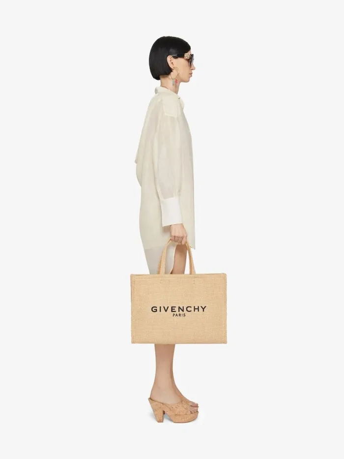 Oversized Shirt In Silk And Linen With Draped Back Ivory Women Givenchy Tops and Shirts