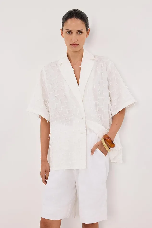 PALOMA WHITE COTTON SHIRT Women DISSH Shirts