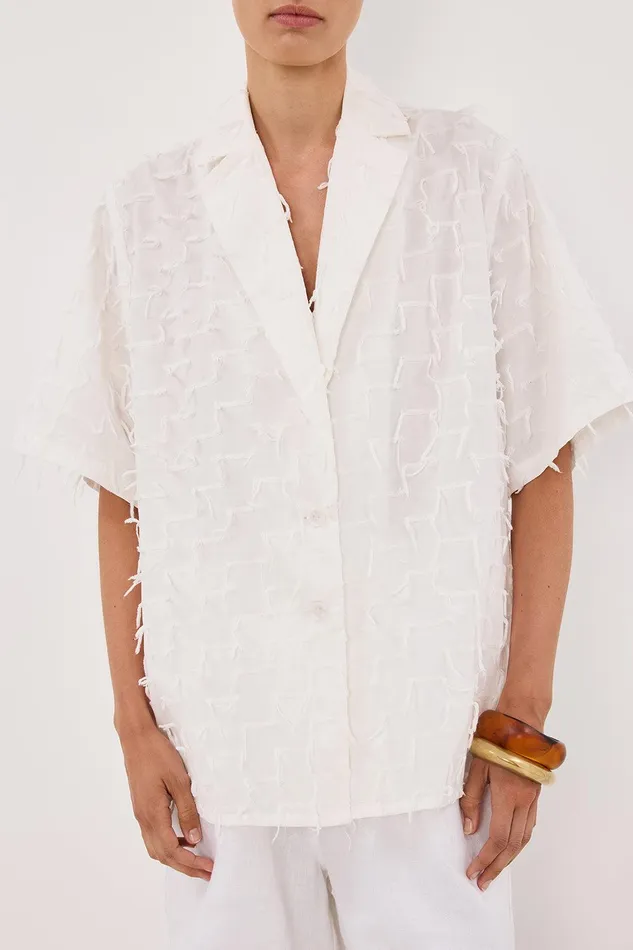 PALOMA WHITE COTTON SHIRT Women DISSH Shirts