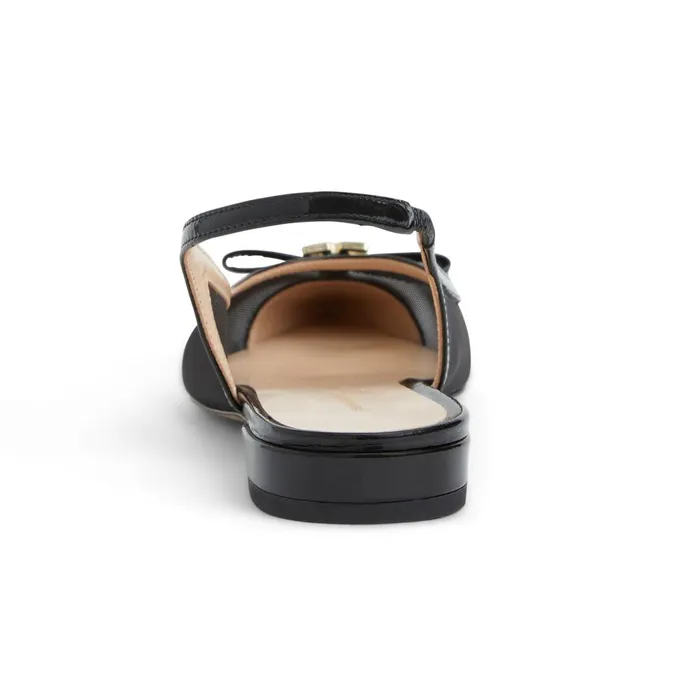 PAMINA Slingback Flat BLACK PATENT Women Bruno Magli Flats and Loafers