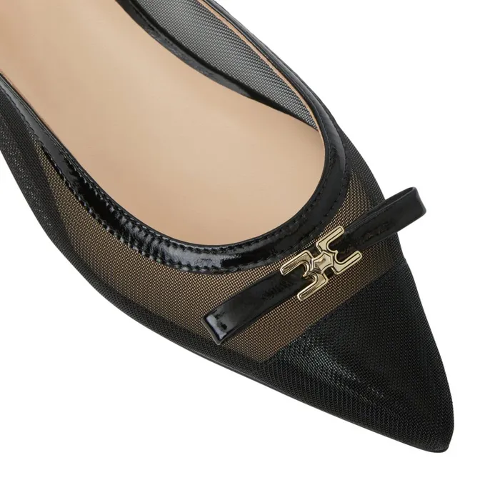 PAMINA Slingback Flat BLACK PATENT Women Bruno Magli Flats and Loafers
