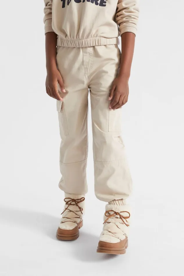 Pants Girl Seed Heritage Cargo Pant Ecru