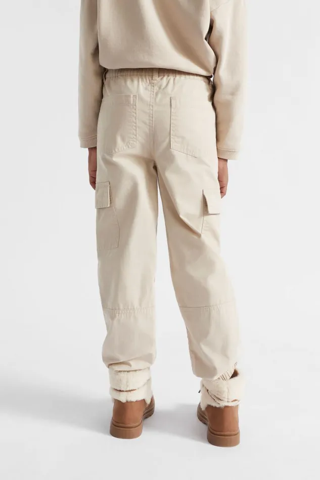 Pants Girl Seed Heritage Cargo Pant Ecru