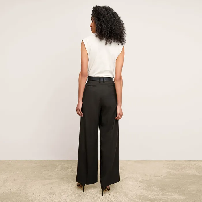 Pants M M LaFleur Women The Zuri Pant 8211 Washable Wool Twill Black
