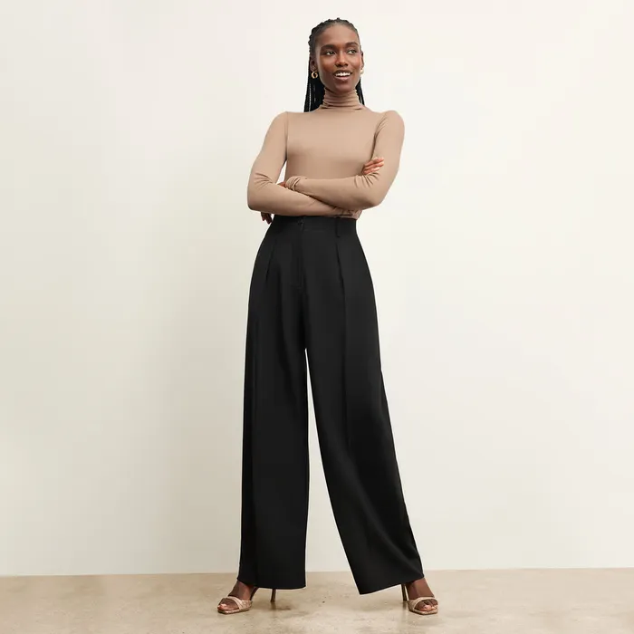 Pants M M LaFleur Women The Zuri Pant 8211 Washable Wool Twill Black