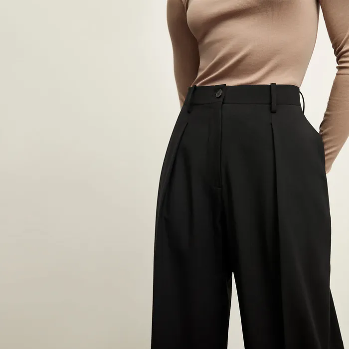Pants M M LaFleur Women The Zuri Pant 8211 Washable Wool Twill Black