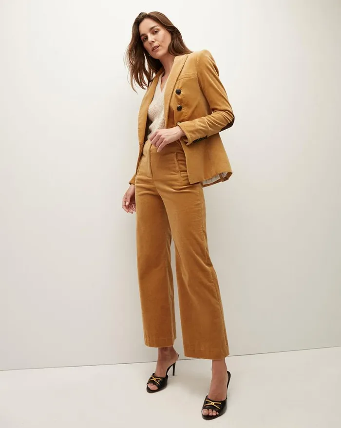 Pants Shop Veronica Beard Dova Corduroy Pant Khaki