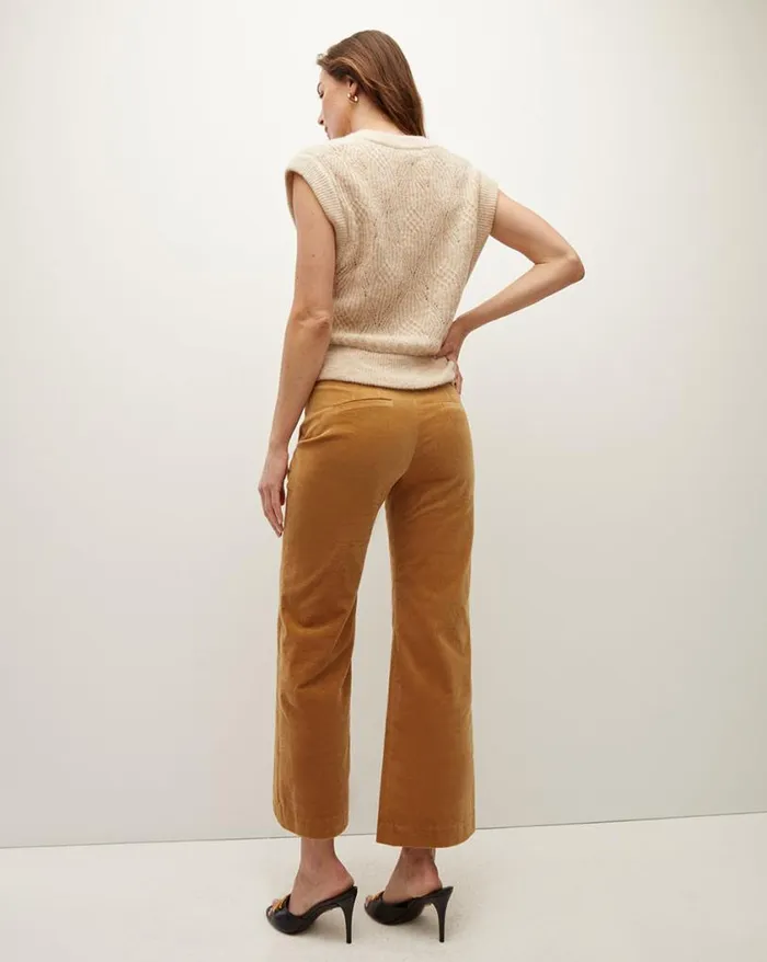 Pants Shop Veronica Beard Dova Corduroy Pant Khaki