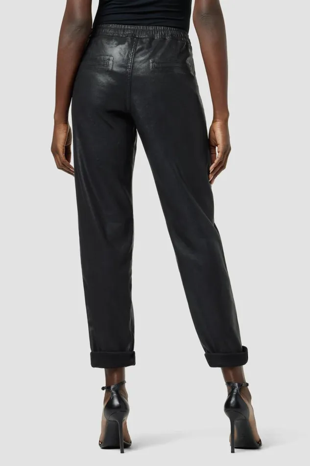 Pants Women Hudson Jeans Coated Track Pant Coated Black Beauty Pants Women Hudson Jeans Coated Track Pant Coated Black Beauty