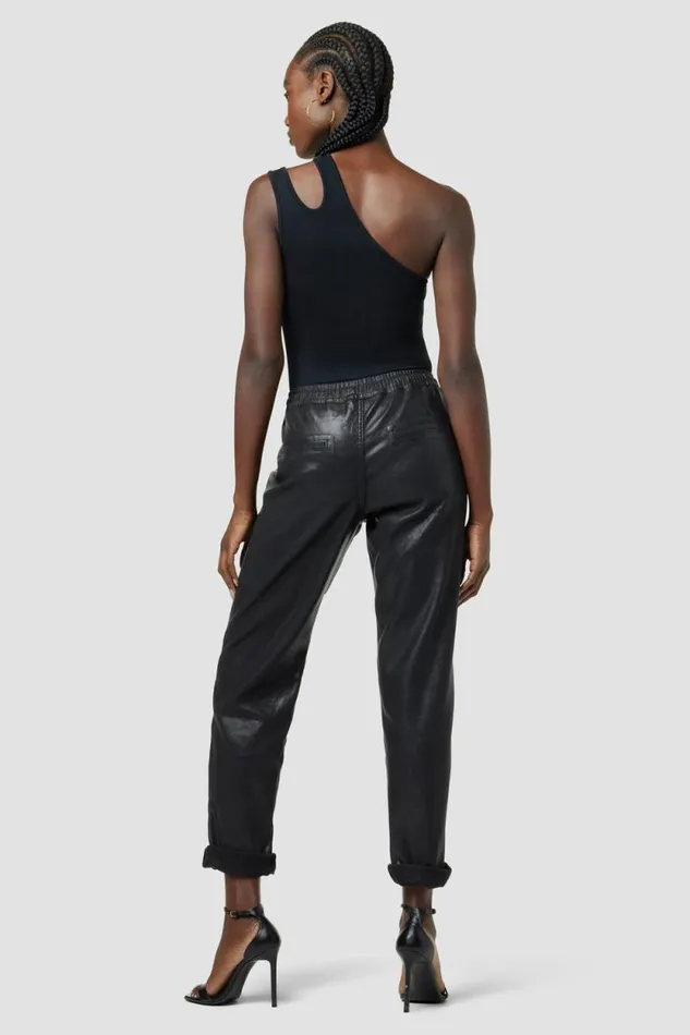 Pants Women Hudson Jeans Coated Track Pant Coated Black Beauty Pants Women Hudson Jeans Coated Track Pant Coated Black Beauty