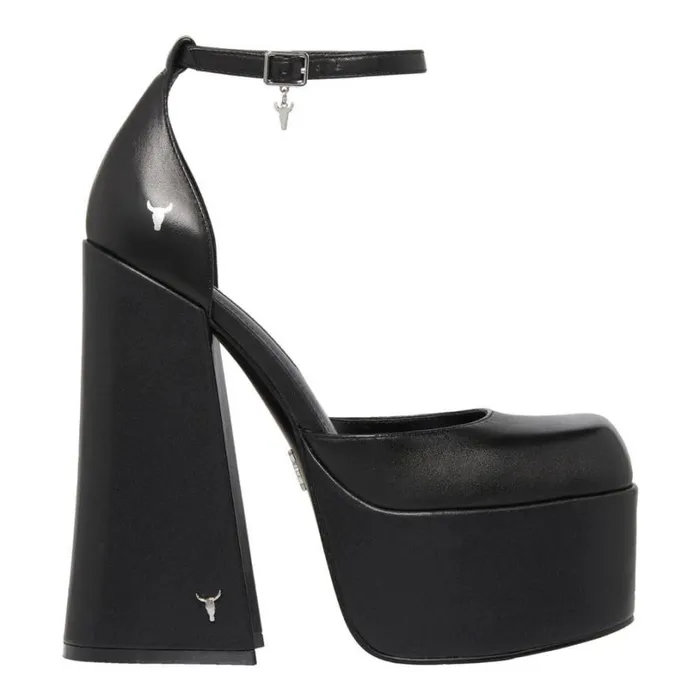 Platforms Women Windsor Smith DIAMONDS BLACK PLATFORM HEELS