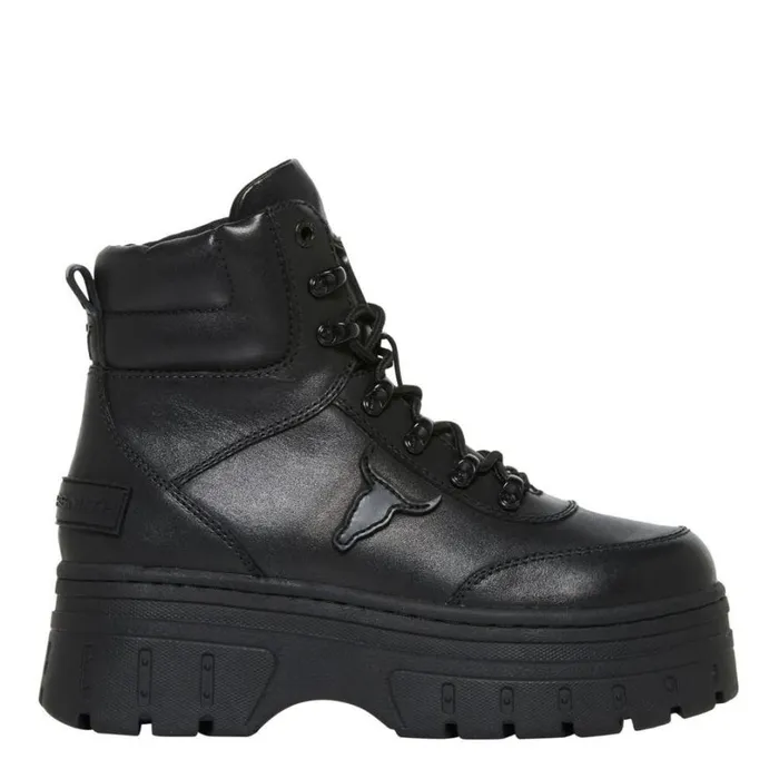 Platforms Women Windsor Smith LAKEN BLACK PLATFORM BOOTS