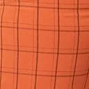Plus Size 1940s Orange Windowpane High Waist Ginger Pants ClothingHalloweenPlus Unique Vintage Bottoms