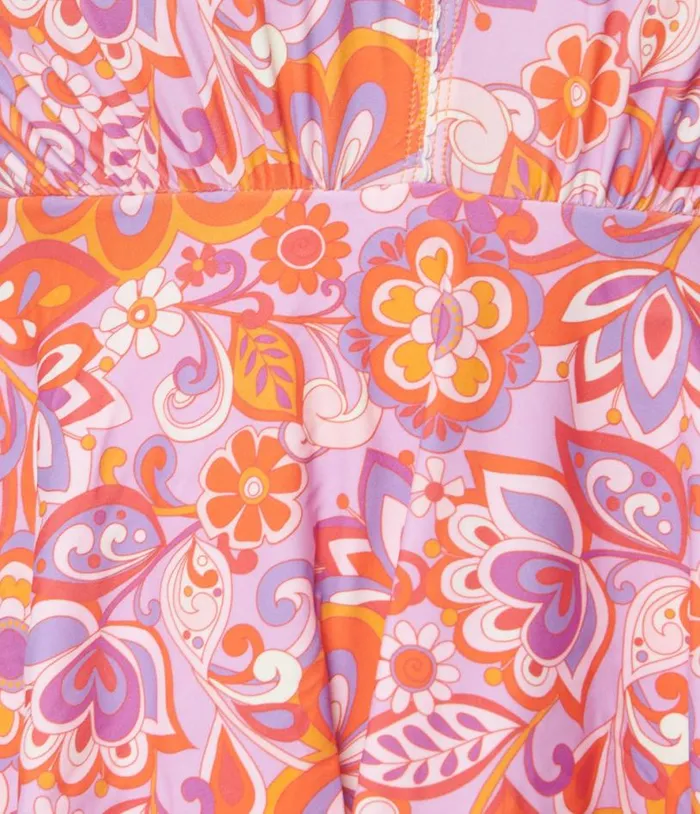 Plus Size Bohemian Floral Skirted Wendy Swimsuit Plus Unique Vintage One Piece Swim