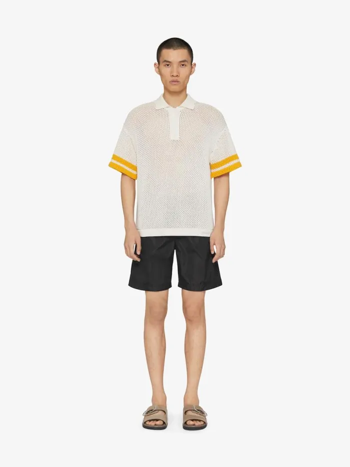 Polo In Crochet Ivory Men Givenchy TShirts