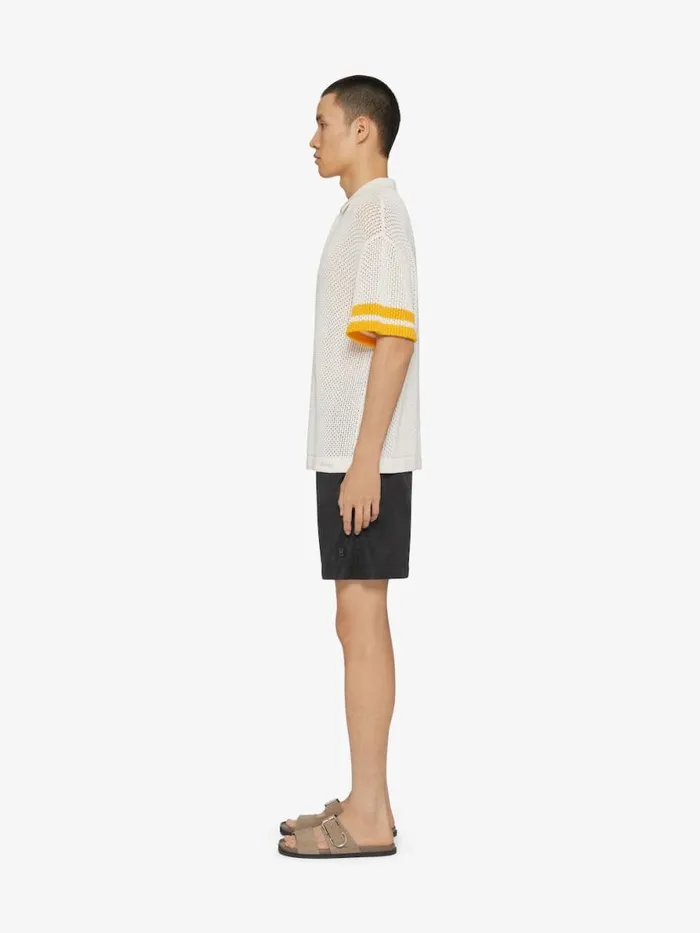 Polo In Crochet Ivory Men Givenchy TShirts