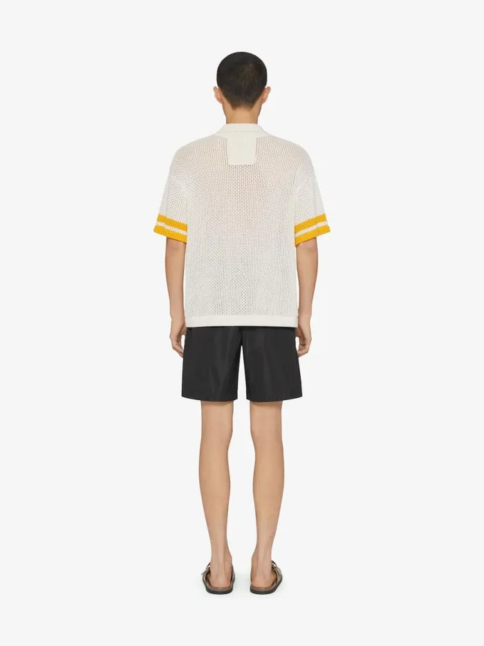 Polo In Crochet Ivory Men Givenchy TShirts