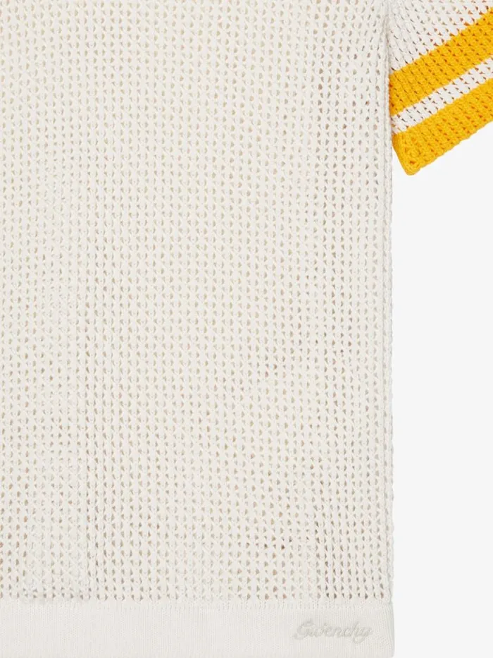Polo In Crochet Ivory Men Givenchy TShirts
