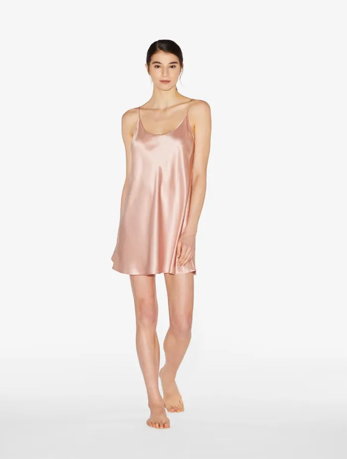Powder Pink Silk Short Slip Sleepwear La Perla Loungewear