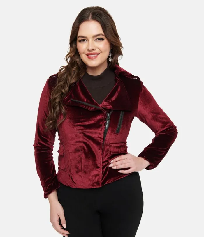 Pretty Attitude Clothing Burgundy Velvet You Could Be Mine Moto Jacket ClothingPlus Unique Vintage Jackets Pretty Attitude Clothing Burgundy Velvet You Could Be Mine Moto Jacket ClothingPlus Unique Vintage Jackets