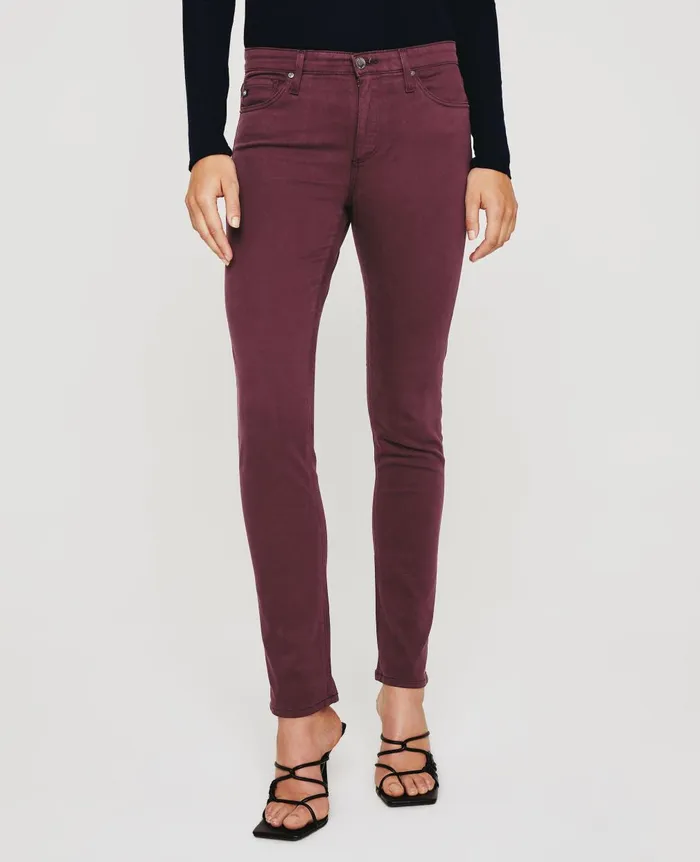Prima Maroon Peak Women AG Jeans Pants Prima Maroon Peak Women AG Jeans Pants