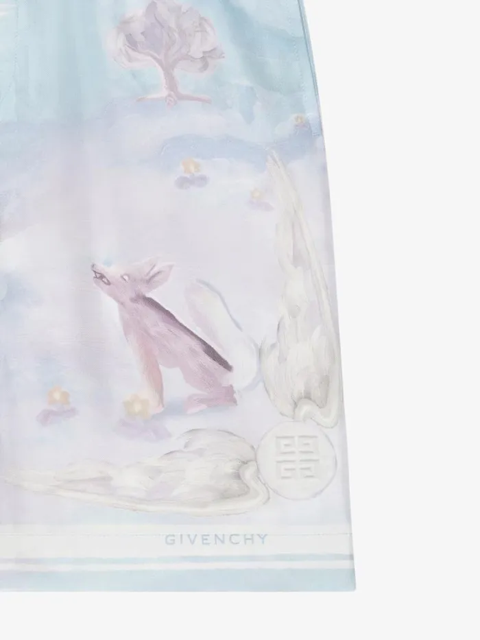 Printed Bermuda Shorts In Silk Multicolored Men Givenchy Pants and Shorts