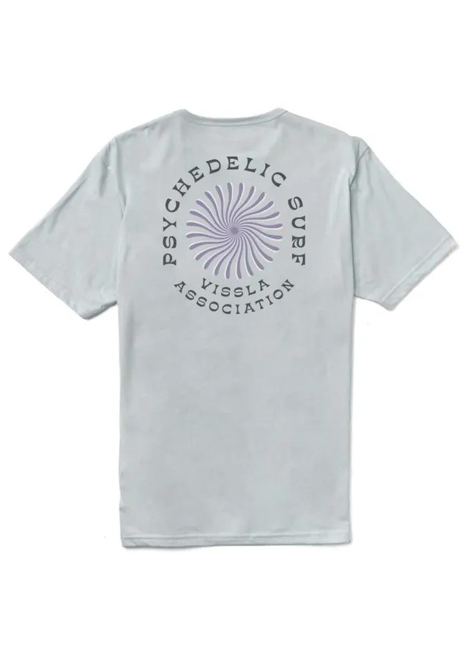 Psycho Surf Organic Pkt Tee Grey Mist Men Vissla Tees