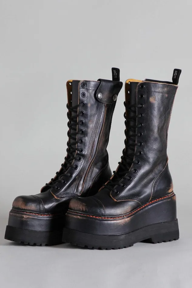 R13 Boots Women Medium Platform Boot 8211 Remove