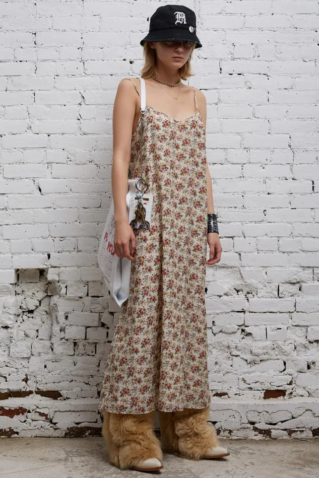 R13 Dresses Women Slip Dress 8211 Ecru Floral