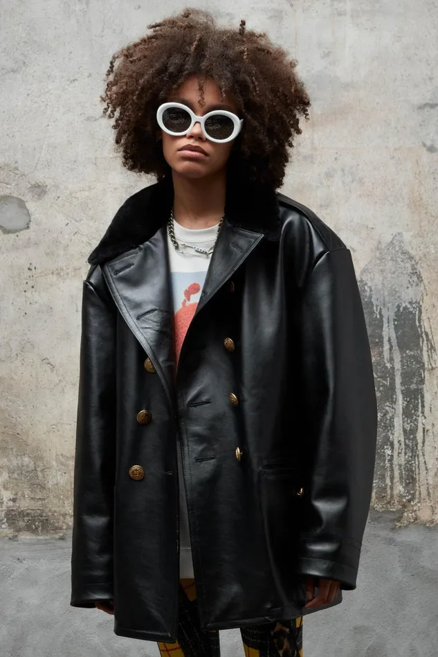 R13 Jackets and Coats Women Leather Policeman Coat